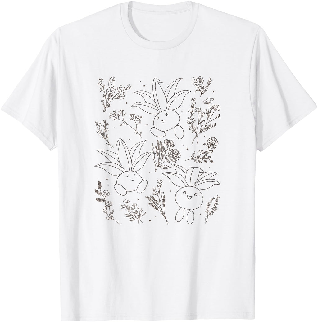 Handcrafted Pok Mon Oddish Among Hoodie - Custom Art Print Men Women - T-Shirt, Sweatshirt, Hoodie