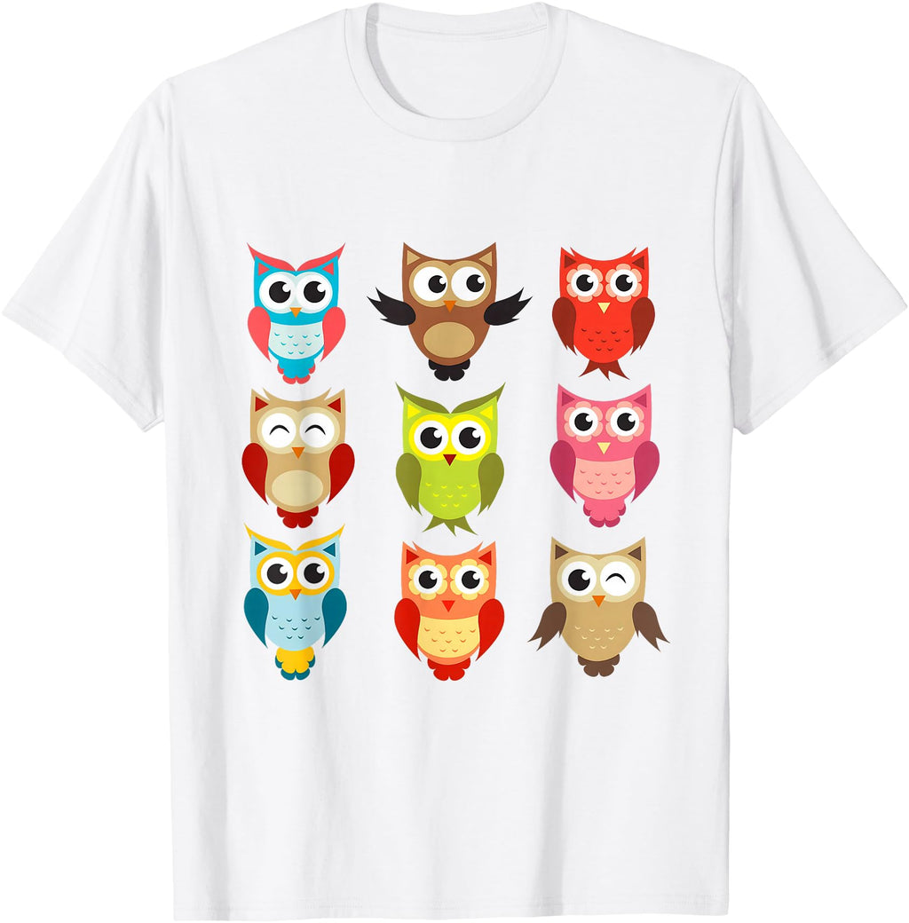 Owl Lovers Owl Owl Owl Owl T-Shirt - Custom Art Print Men Women - T-Shirt, Sweatshirt, Hoodie