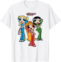 Powerpuff Teen Group Cartoon Artist T-Shirt - Graphic Print Unisex - T-Shirt, Sweatshirt, Hoodie