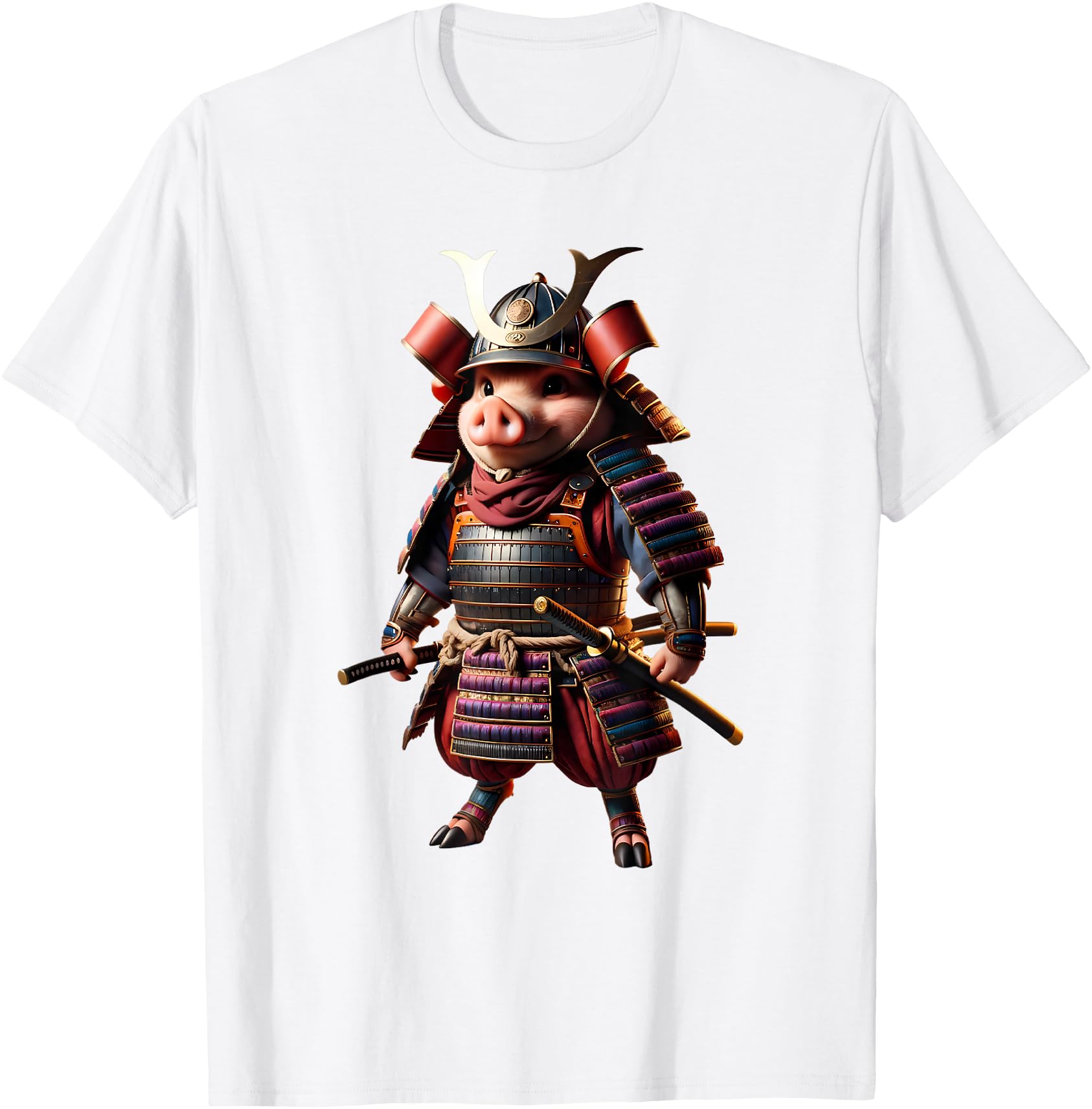 Samurai Pig Japanese Anime Sweatshirt - Casual Everyday Wear Men Women - T-Shirt, Sweatshirt, Hoodie