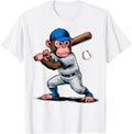Monkey Baseball Player Monkey Sweatshirt - Trendy Graphic Unisex - T-Shirt, Sweatshirt, Hoodie