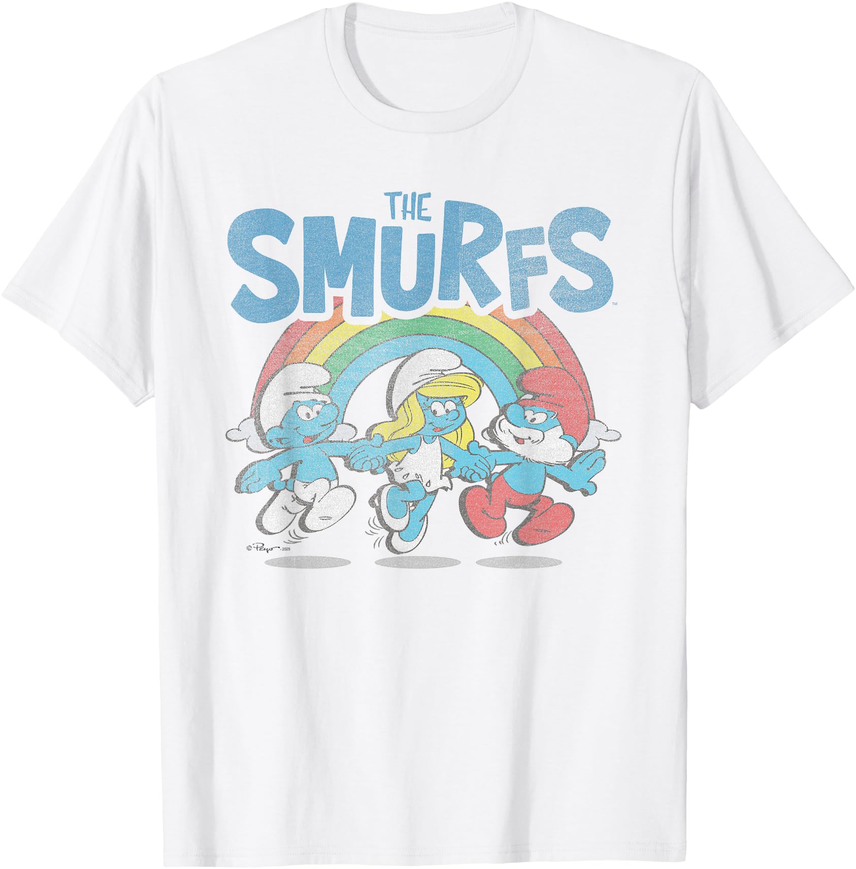 Smurfs Rainbow Characters Cartoon T-Shirt - Fun Novelty Design Men Women - T-Shirt, Sweatshirt, Hoodie