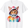 Exclusive Cat Colorful Animal Art Exclusive Hoodie - Novelty Apparel Unisex - T-Shirt, Sweatshirt, Hoodie