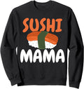 Handcrafted Sushi Mama Mom Japanese Sweatshirt - Aesthetic Graphic Unisex - T-Shirt, Sweatshirt, Hoodie