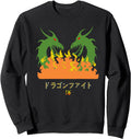 Handcrafted Two Green Japanese Dragons T-Shirt - Trendy Graphic Men Women - T-Shirt, Sweatshirt, Hoodie