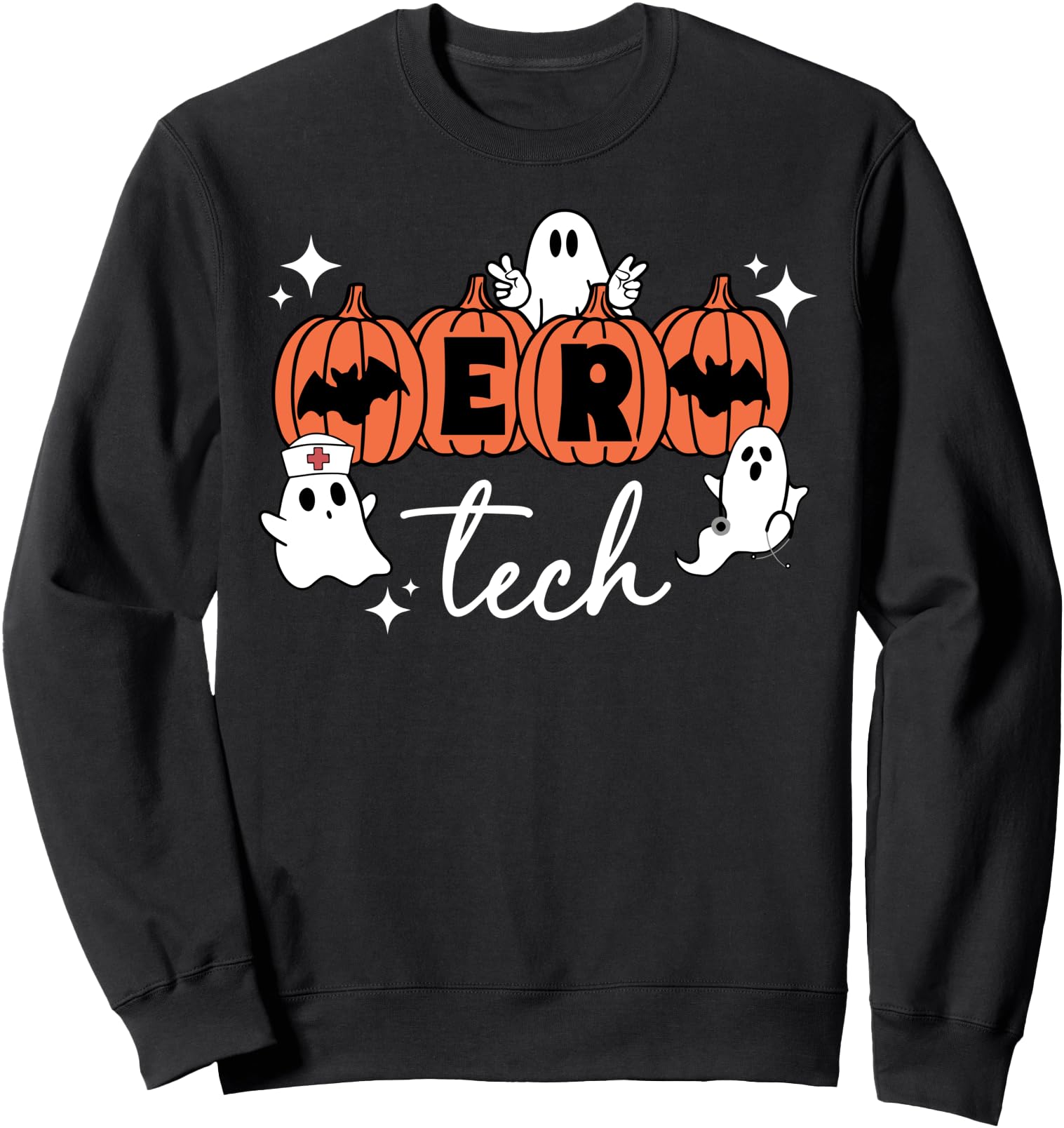 Spooky Er Tech Halloween Emergency Room Hoodie - Unique Graphic for Adults - T-Shirt, Sweatshirt, Hoodie