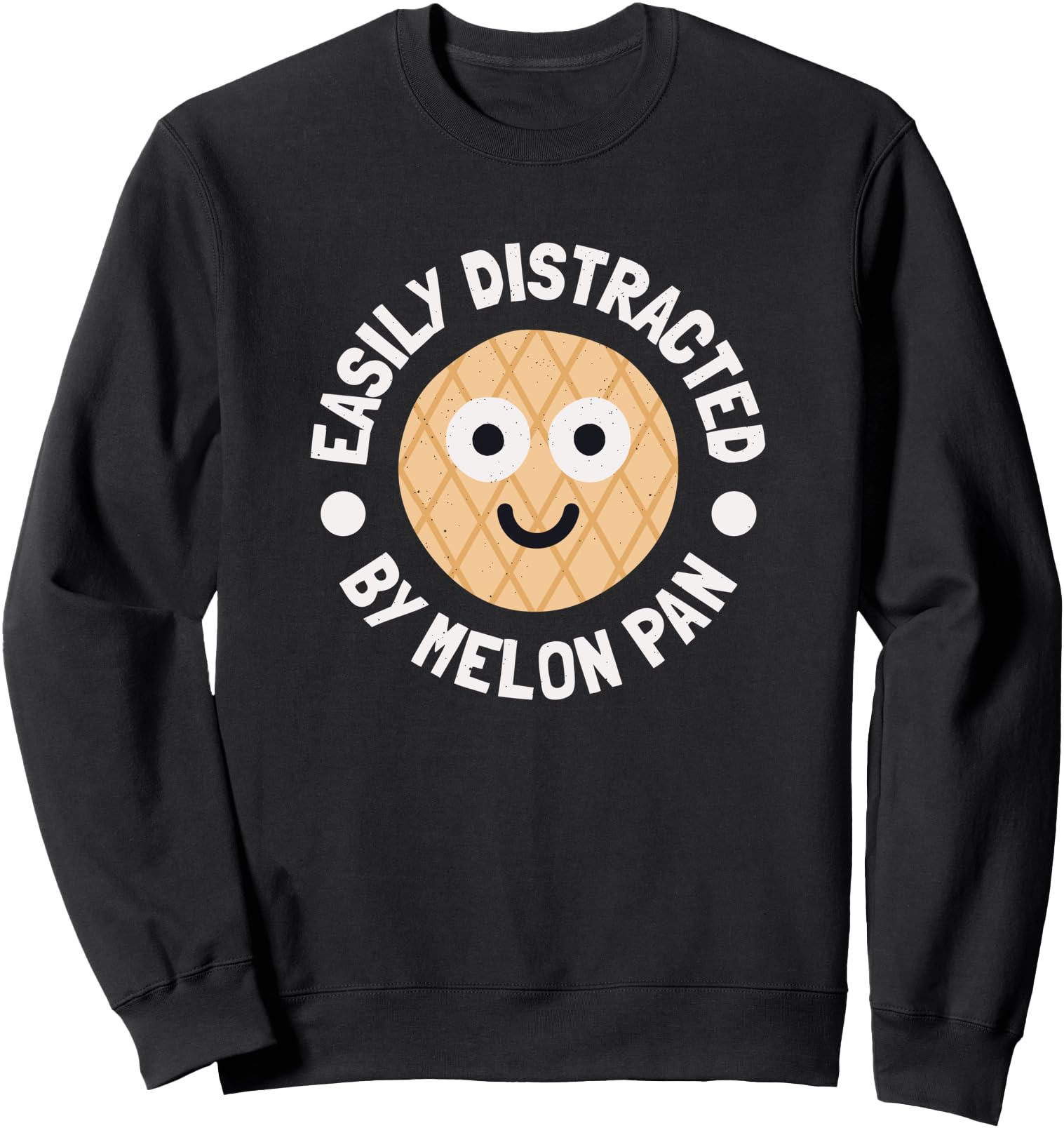 Easily Distracted Melon Pan Japanese Hoodie - Novelty Apparel for Adults - T-Shirt, Sweatshirt, Hoodie