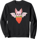Strawberry Bat Kawaii Japanese Anime Hoodie - Casual Everyday Wear Unisex - T-Shirt, Sweatshirt, Hoodie