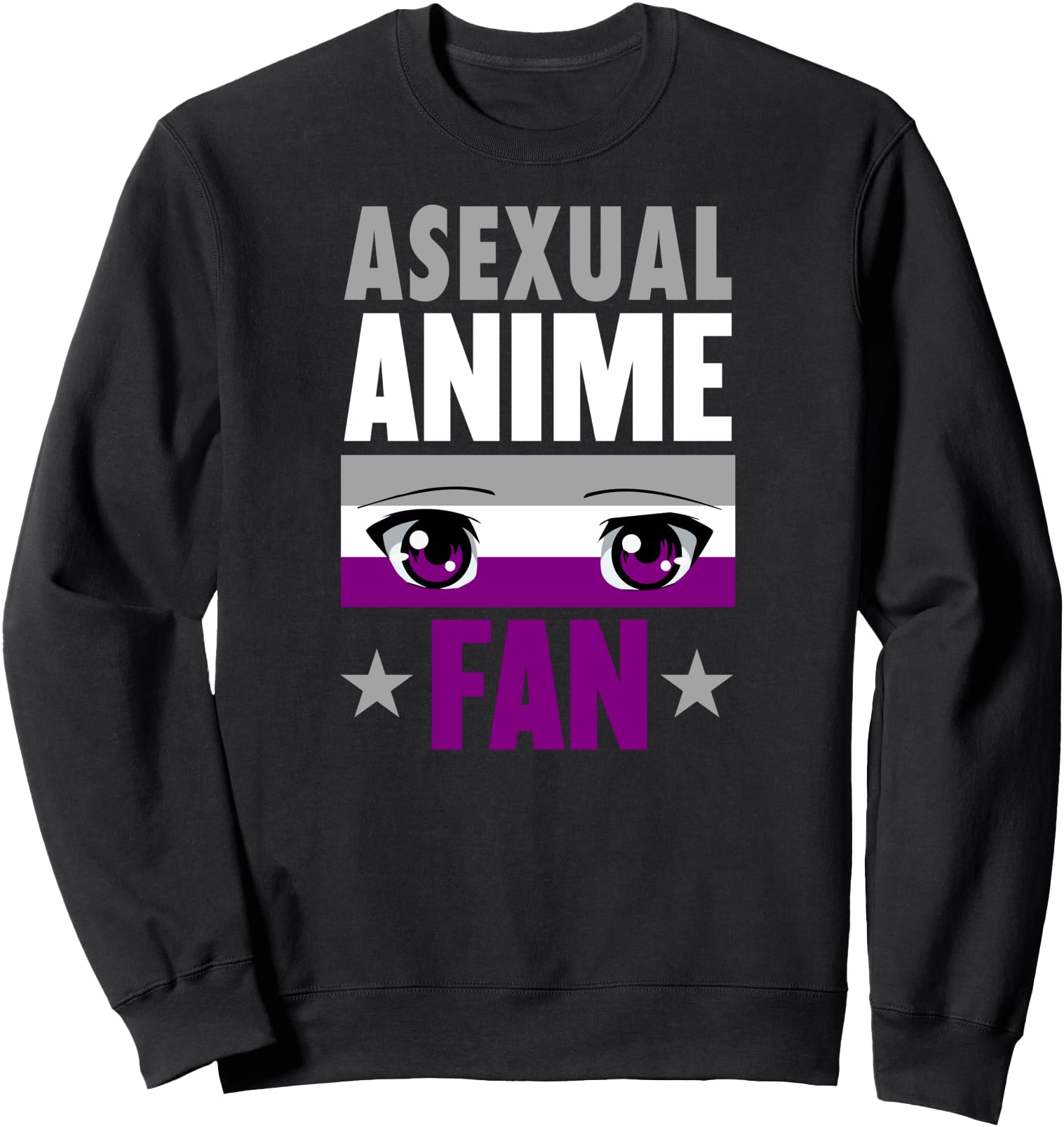 Authentic Asexual Anime Art Kawaii Hoodie - Minimalist Print Men Women - T-Shirt, Sweatshirt, Hoodie