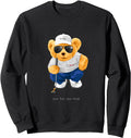 Wild Teddy Bear Playing Golf Hoodie - Casual Everyday Wear Men Women - T-Shirt, Sweatshirt, Hoodie