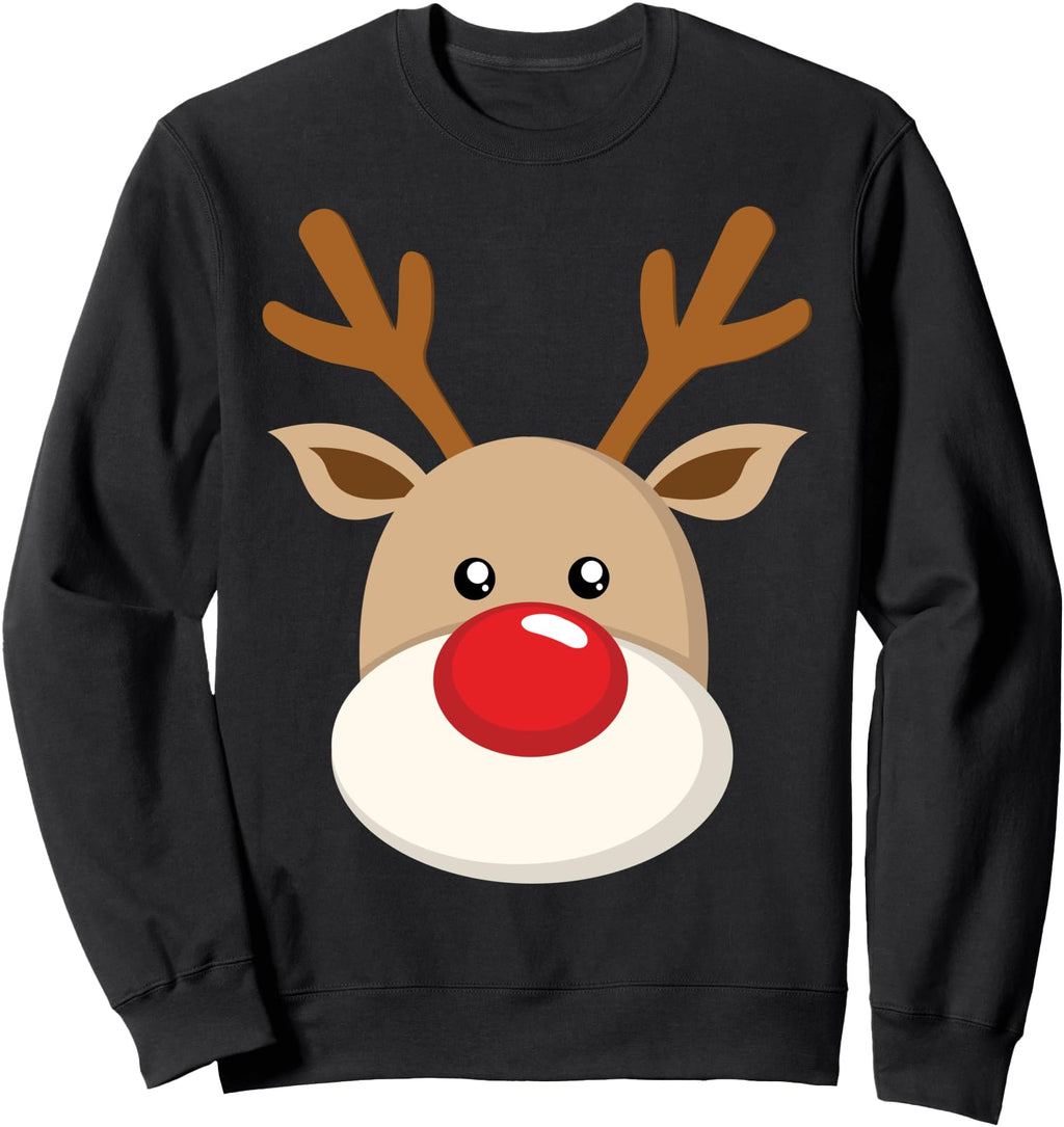 Reindeer Rudolph Red Nose Artist T-Shirt - Aesthetic Graphic Unisex - T-Shirt, Sweatshirt, Hoodie