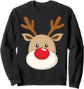 Reindeer Rudolph Red Nose Artist T-Shirt - Aesthetic Graphic Unisex - T-Shirt, Sweatshirt, Hoodie