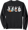 Trick Or Treat Spooky Season Ghost Hoodie - Minimalist Print Men Women - T-Shirt, Sweatshirt, Hoodie