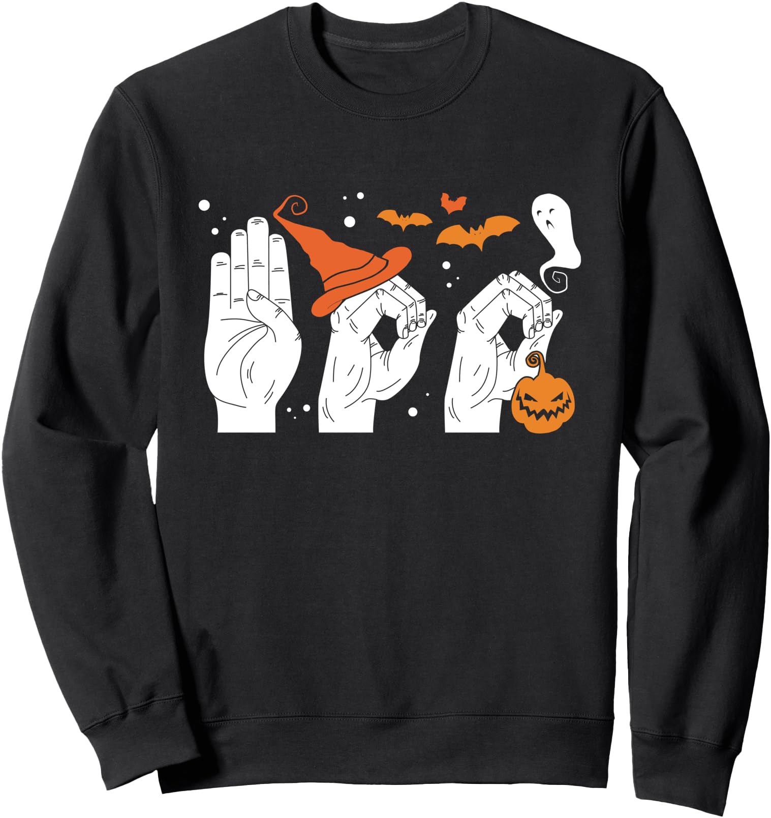 Authentic American Sign Language Boo Asl Hoodie - Streetwear Style Unisex - T-Shirt, Sweatshirt, Hoodie
