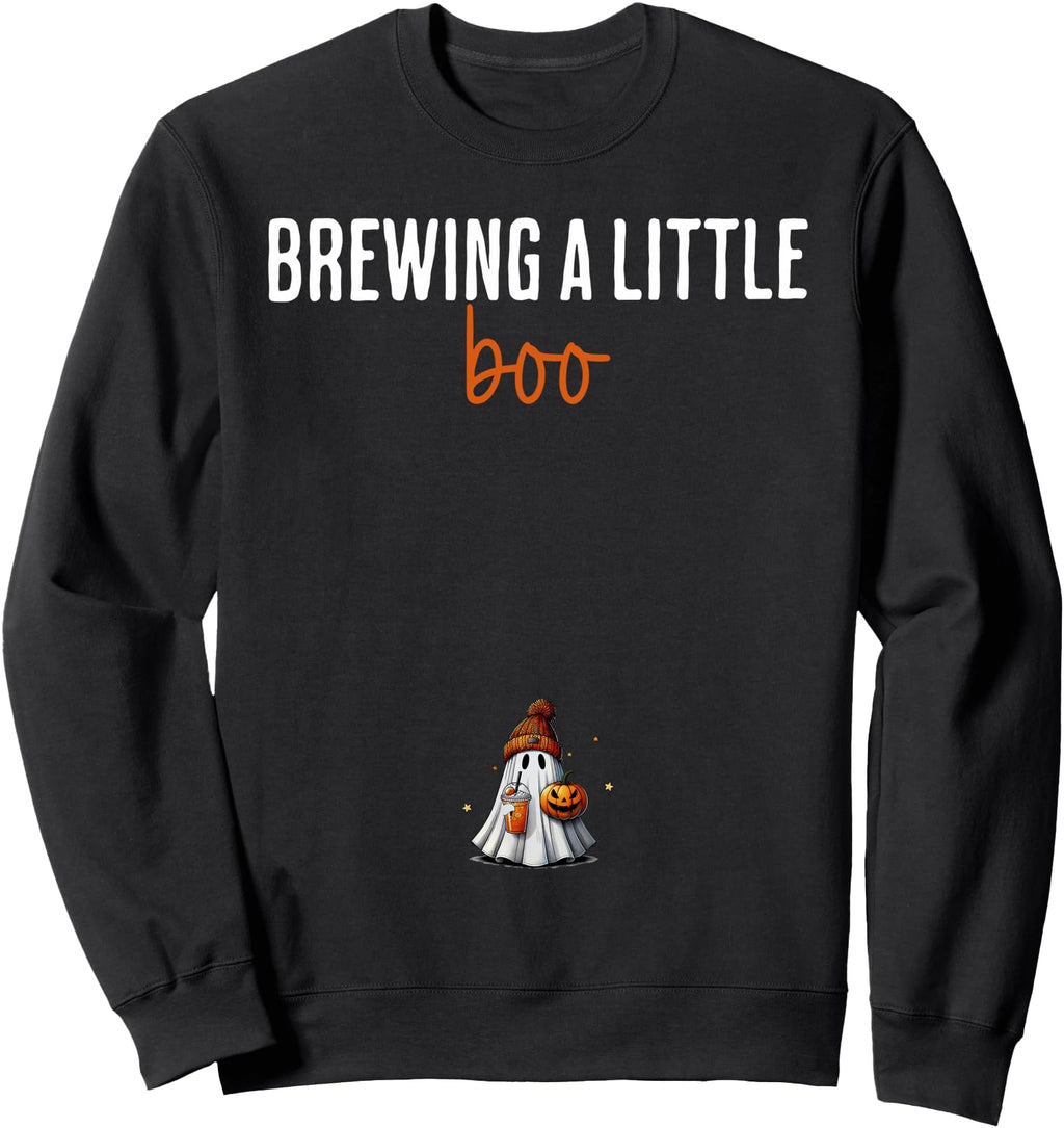 Original Is Brewing Little Boo T-Shirt - Aesthetic Graphic Men Women - T-Shirt, Sweatshirt, Hoodie