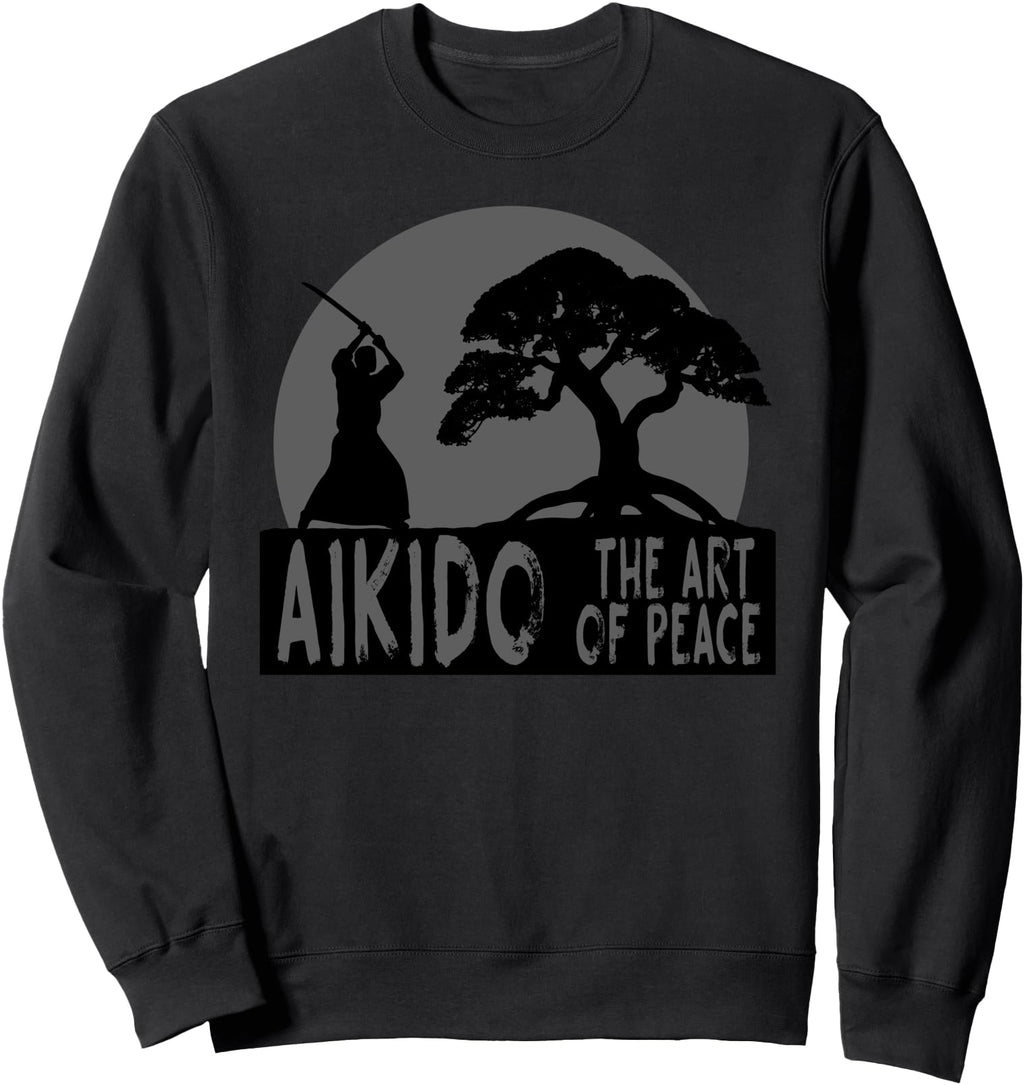 Exclusive Aikido Art Peace Japanese Hoodie - Minimalist Print for Adults - T-Shirt, Sweatshirt, Hoodie