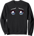 Authentic Sad Crying Anime Eyes Sweatshirt - Streetwear Style Unisex - T-Shirt, Sweatshirt, Hoodie