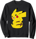 Authentic Pok Mon Sitting Pikachu Sweatshirt - Custom Art Print Men Women - T-Shirt, Sweatshirt, Hoodie