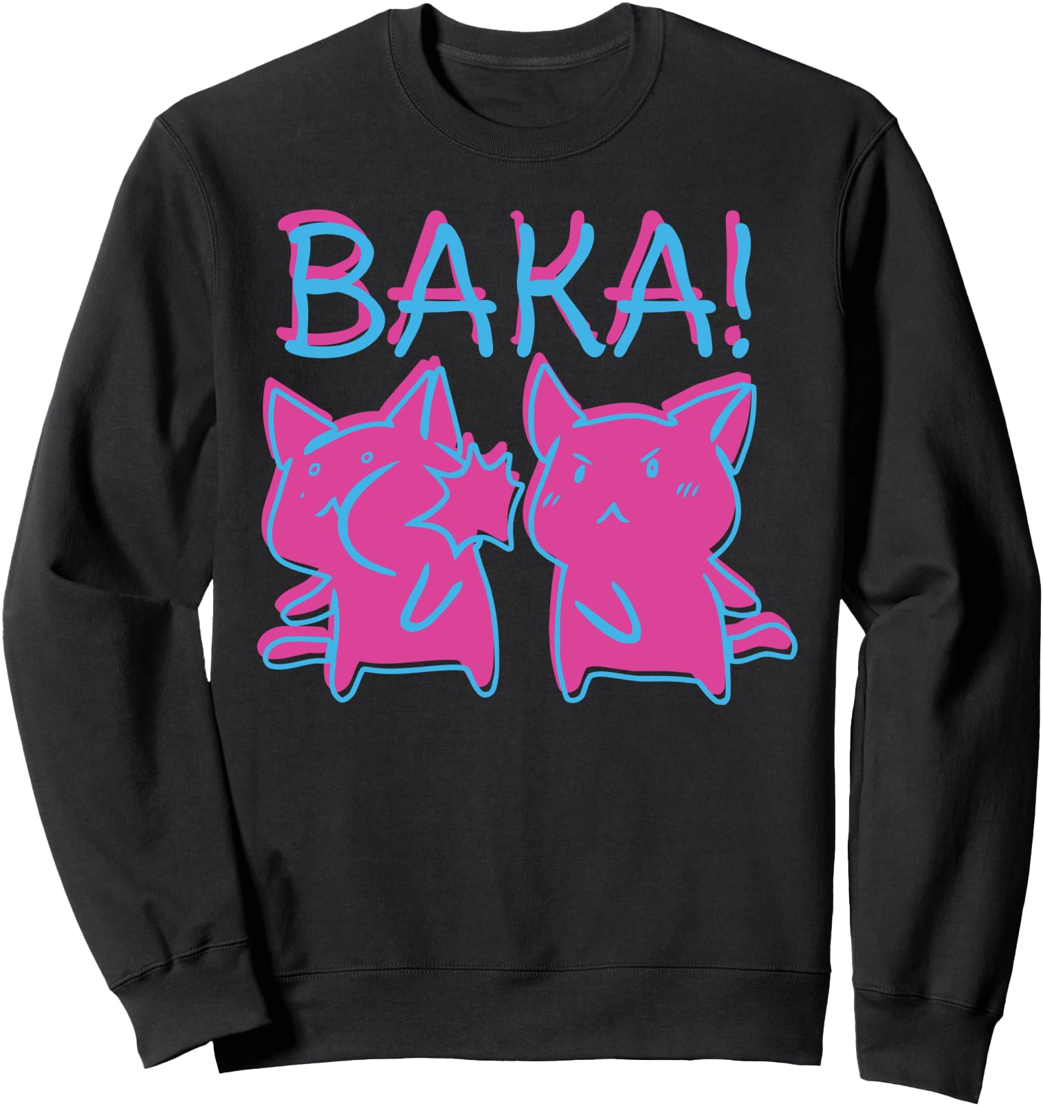 Original Vaporwave Anime T Baka Slap Sweatshirt - Streetwear Style Unisex - T-Shirt, Sweatshirt, Hoodie