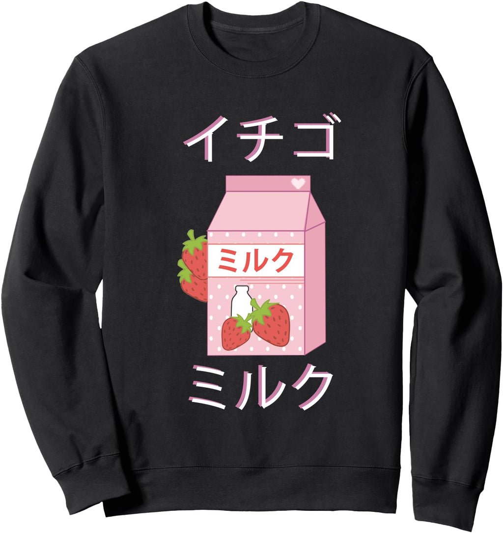 Exclusive Japanese Milk Carton Sweatshirt - Fun Novelty Design for Adults - T-Shirt, Sweatshirt, Hoodie
