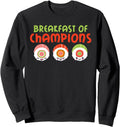 Authentic Sushi Breakfast Champions Hoodie - Custom Art Print for Adults - T-Shirt, Sweatshirt, Hoodie