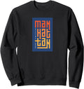 Manhattan New York City Nyc Sweatshirt - Minimalist Print for Adults - T-Shirt, Sweatshirt, Hoodie
