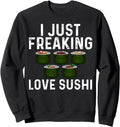 Sushi Designs Japanese Food Maki Sweatshirt - Graphic Print Men Women - T-Shirt, Sweatshirt, Hoodie