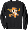 Authentic Kawaii Anime Monkey Sweatshirt - Aesthetic Graphic for Adults - T-Shirt, Sweatshirt, Hoodie