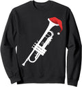 Handcrafted Trumpet Santa Trumpet T Hoodie - Aesthetic Graphic for Adults - T-Shirt, Sweatshirt, Hoodie