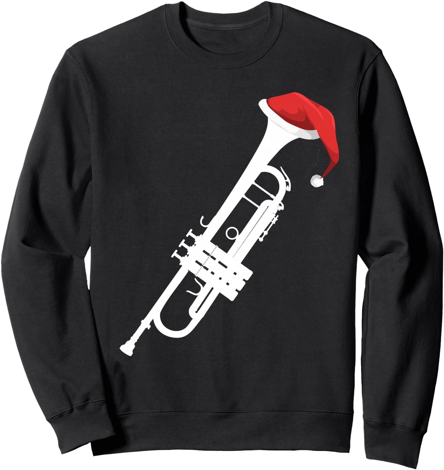 Handcrafted Trumpet Santa Trumpet T Hoodie - Aesthetic Graphic for Adults - T-Shirt, Sweatshirt, Hoodie