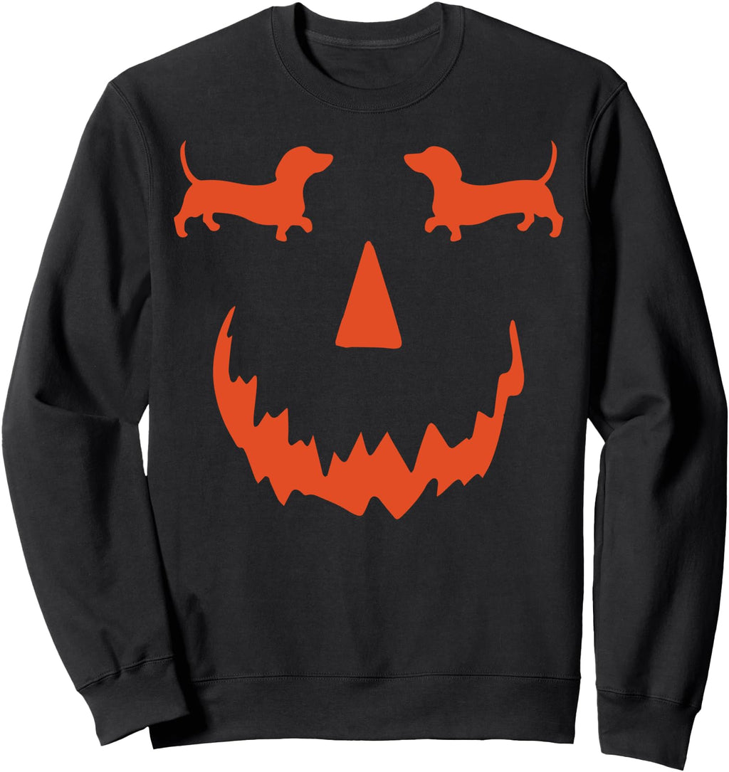Exclusive Pumpkin Dachshund Sweatshirt - Unique Graphic for Adults - T-Shirt, Sweatshirt, Hoodie