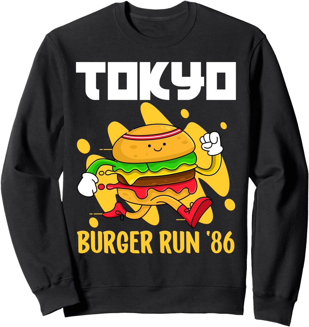 Authentic Tokyo Burger Run Since 86 T-Shirt - Minimalist Print for Adults - T-Shirt, Sweatshirt, Hoodie