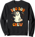 Authentic Boo Boo Crew Ghost Nurse Hoodie - Custom Art Print Unisex - T-Shirt, Sweatshirt, Hoodie
