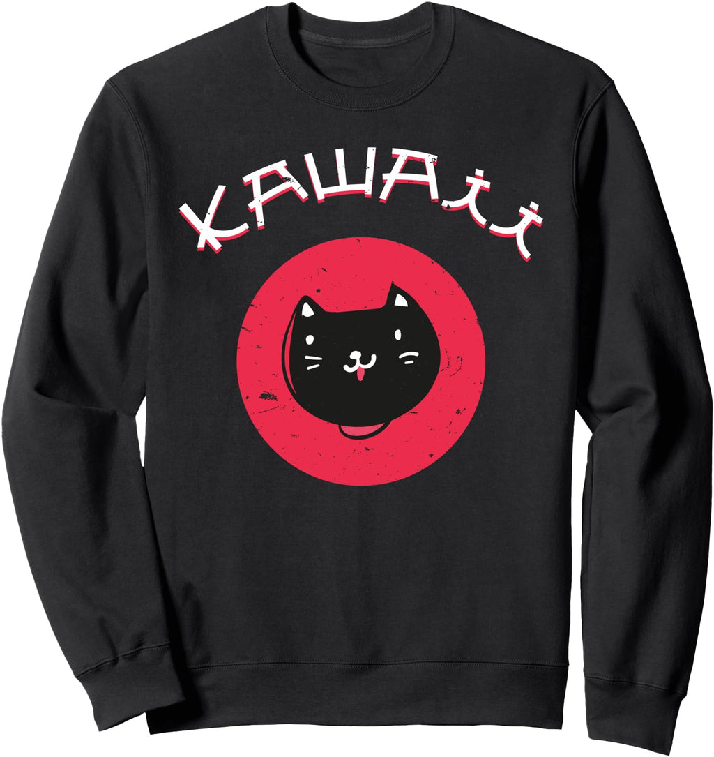 Authentic Ramen Cat Kawaii Anime Sweatshirt - Casual Everyday Wear Unisex - T-Shirt, Sweatshirt, Hoodie