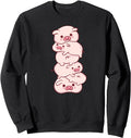 Kawaii Anime Pigs Pile Pig Aesthetic T-Shirt - Minimalist Print Unisex - T-Shirt, Sweatshirt, Hoodie
