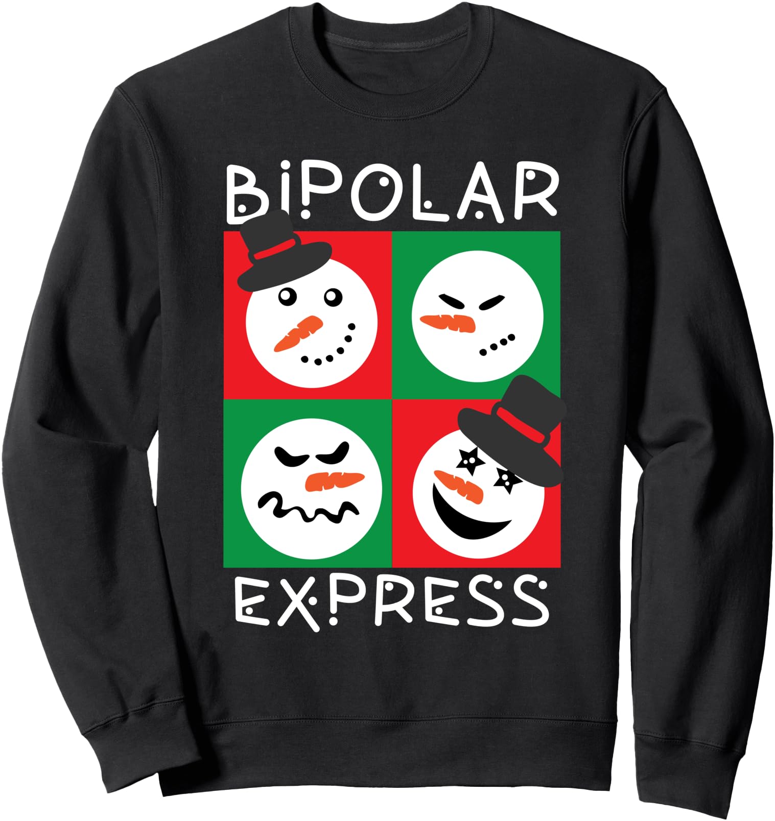 Handcrafted Bipolara Express Ugly Sweatshirt - Unique Graphic for Adults - T-Shirt, Sweatshirt, Hoodie