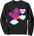 Barney Barney And Rainbow Exclusive T-Shirt - Fun Novelty Design for Adults - T-Shirt, Sweatshirt, Hoodie