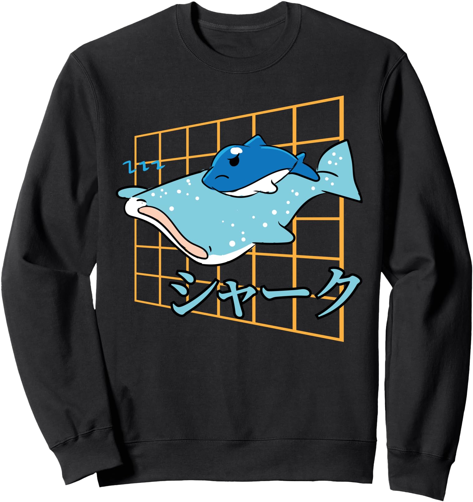 Handcrafted Kawaii Anime Sharks T-Shirt - Novelty Apparel for Adults - T-Shirt, Sweatshirt, Hoodie