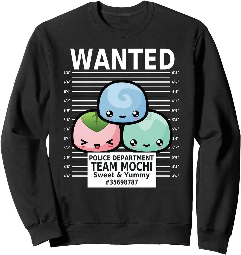 Exclusive Wanted Team Mochi Japanese Hoodie - Fun Novelty Design Men Women - T-Shirt, Sweatshirt, Hoodie
