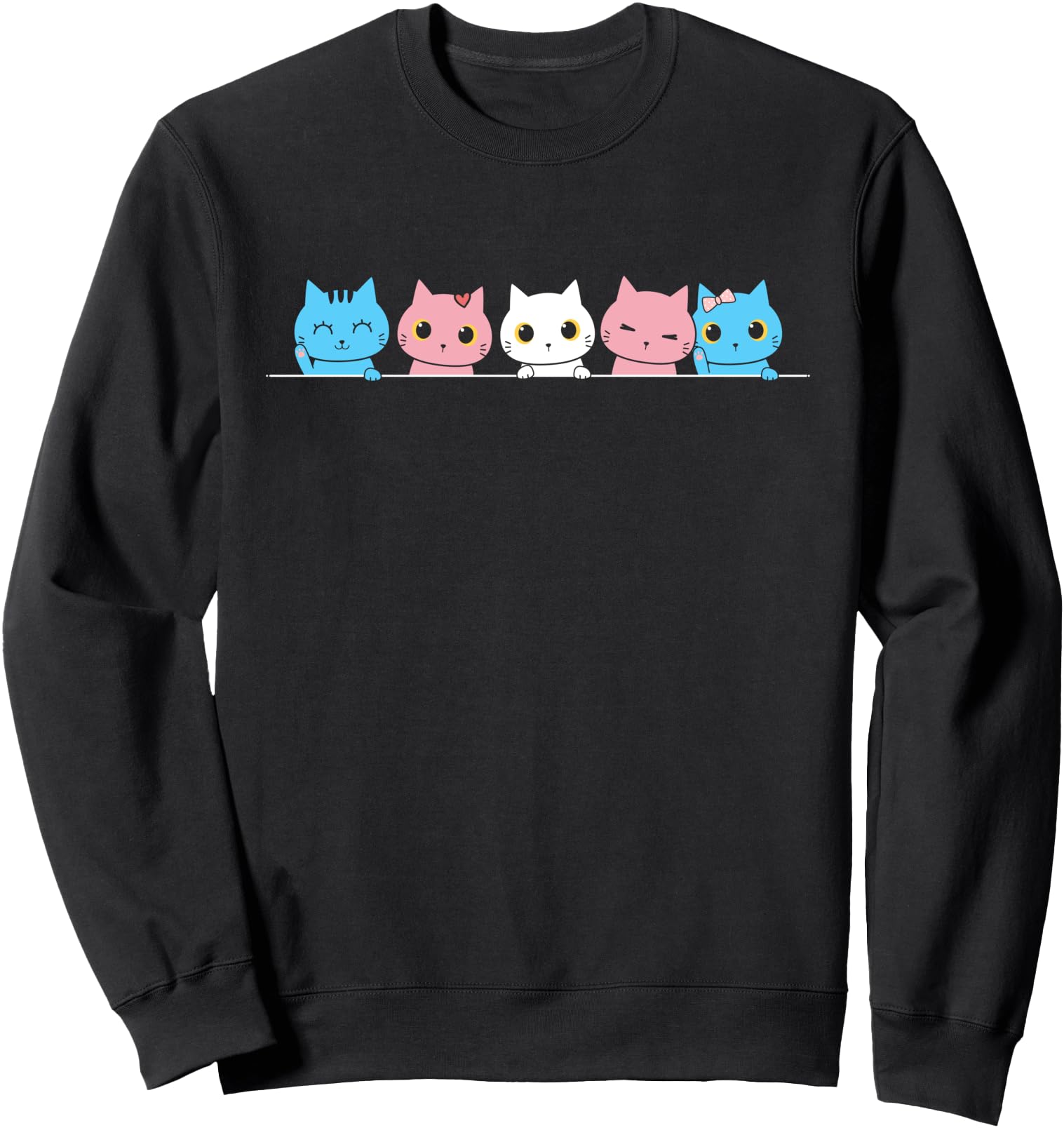 Original Transgender Cats Lgbt Pride Trans T-Shirt - Trendy Graphic Unisex - T-Shirt, Sweatshirt, Hoodie