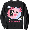 Axolotl Kawaii Japanese Anime Aesthetic Sad T-Shirt - Graphic Print Unisex - T-Shirt, Sweatshirt, Hoodie