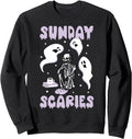 Sunday Skeleton Scaries Office Work Mental Hoodie - Graphic Print Unisex - T-Shirt, Sweatshirt, Hoodie