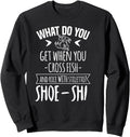 Fish Rice Stiletto Shoe Shi Motif Sweatshirt - Minimalist Print Men Women - T-Shirt, Sweatshirt, Hoodie