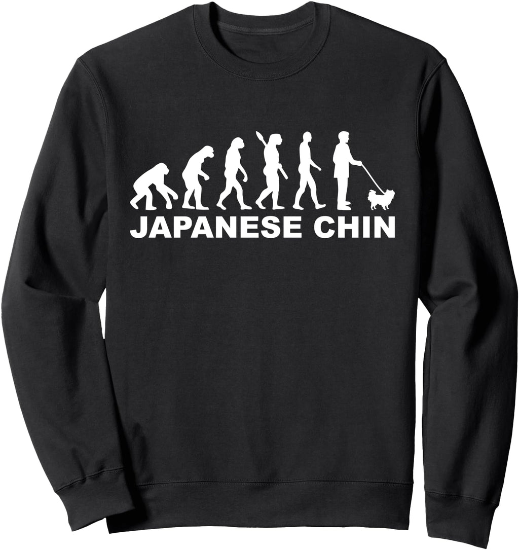 Japanese Chin Evolution Artist Sweatshirt - Casual Everyday Wear Men Women - T-Shirt, Sweatshirt, Hoodie