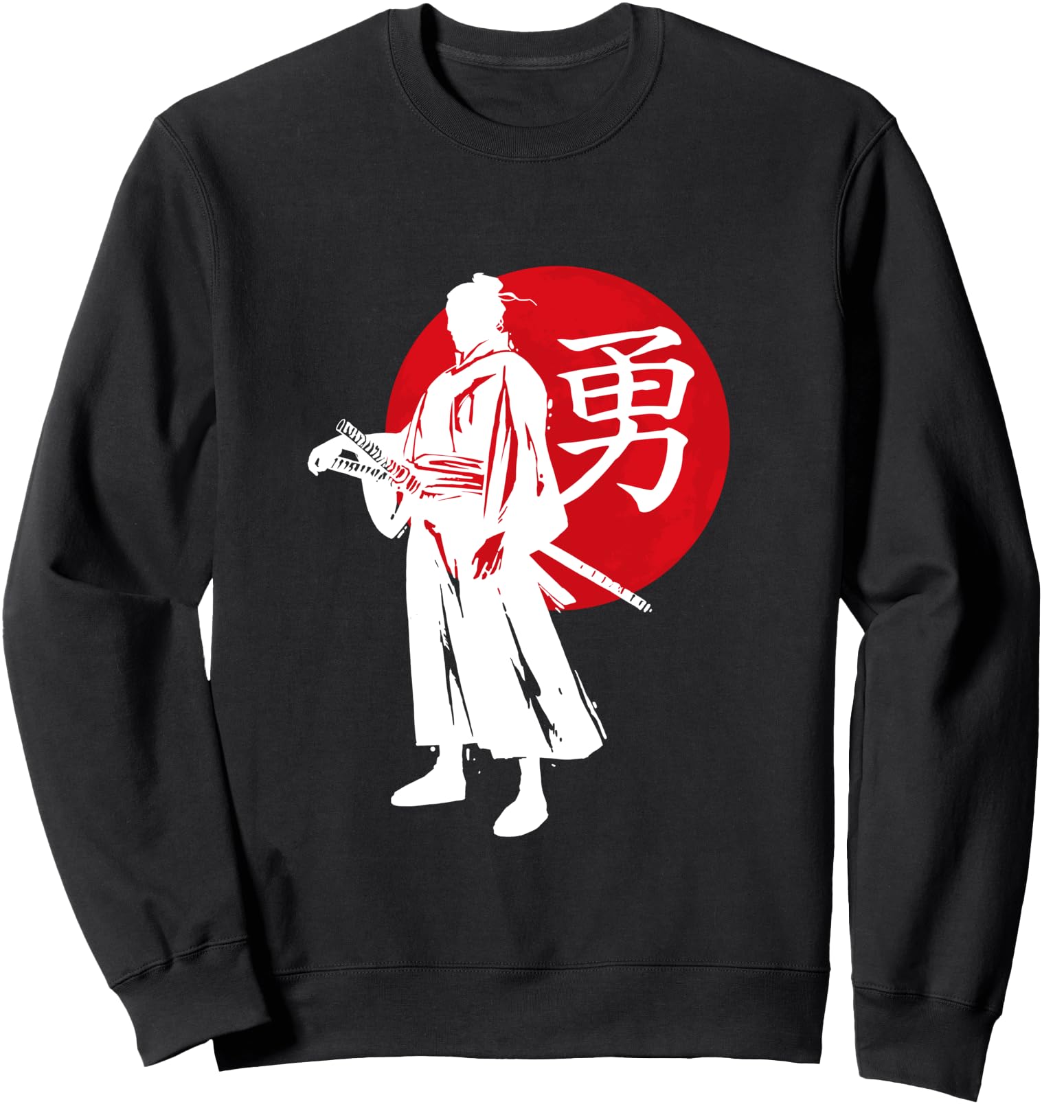Authentic Japanese Samurai Rising Sun Sweatshirt - Graphic Print Men Women - T-Shirt, Sweatshirt, Hoodie