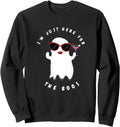 Original I M Just Here Boos Hoodie - Casual Everyday Wear for Adults - T-Shirt, Sweatshirt, Hoodie