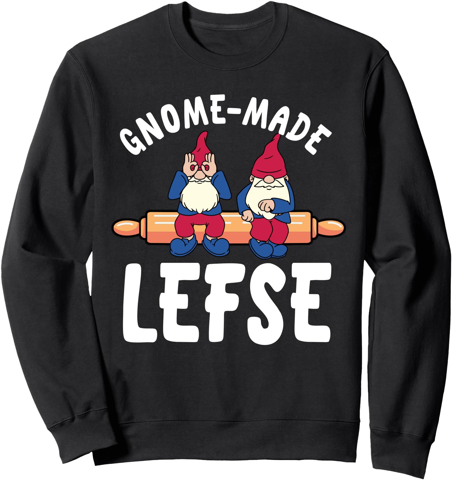 Exclusive Gnome Made Lefse T-Shirt - Casual Everyday Wear for Adults - T-Shirt, Sweatshirt, Hoodie