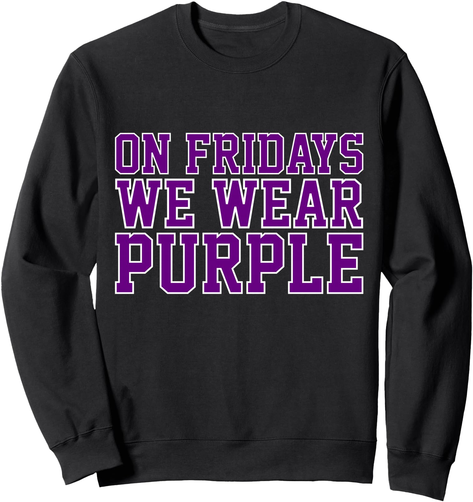 Handcrafted Fridays We Wear Purple High T-Shirt - Unique Graphic Unisex - T-Shirt, Sweatshirt, Hoodie