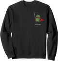 Handcrafted Huzzah Frog Knight Sword Meme Hoodie - Novelty Apparel Unisex - T-Shirt, Sweatshirt, Hoodie