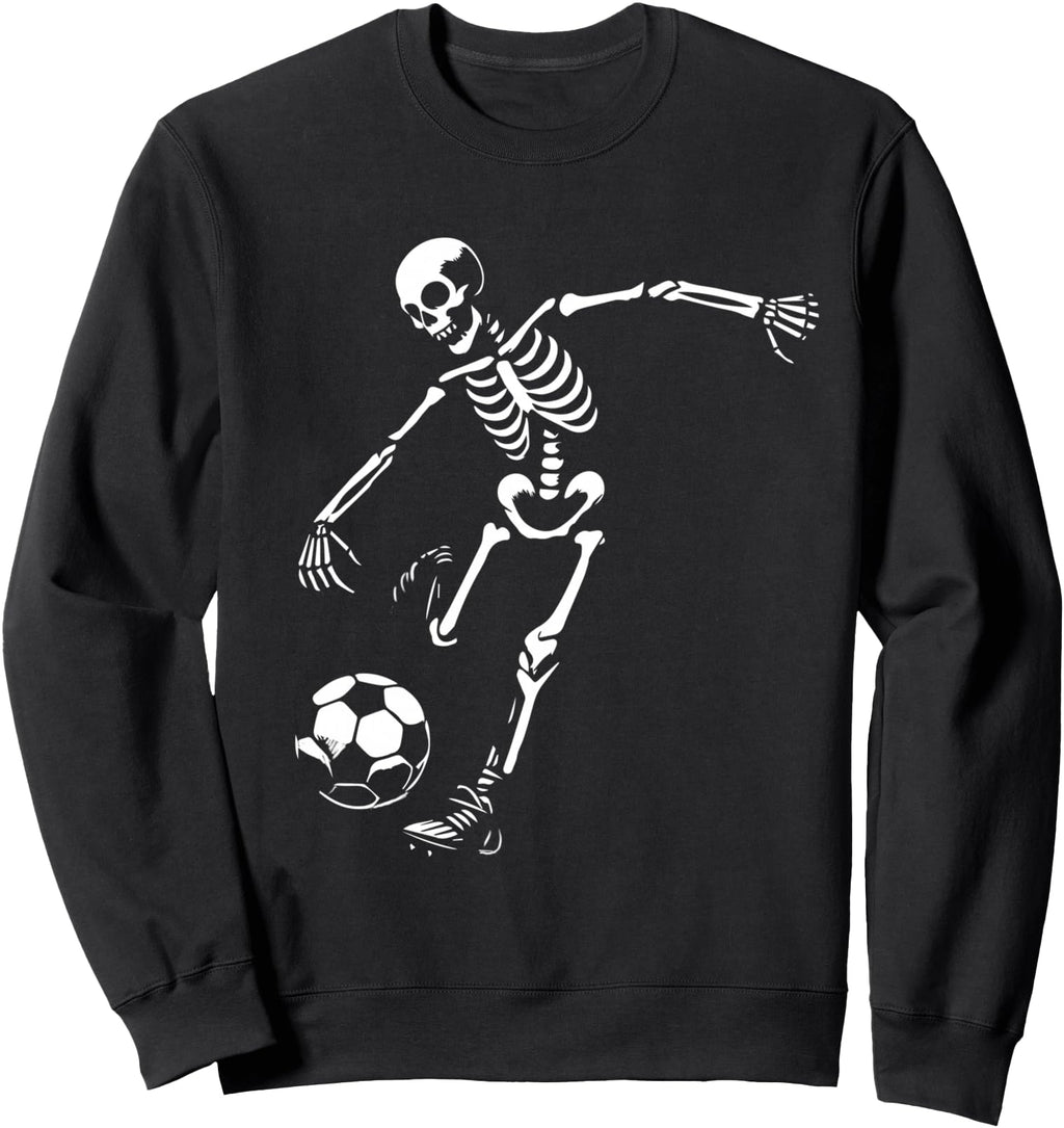 Skeleton Playing Soccer Halloween T-Shirt - Custom Art Print for Adults - T-Shirt, Sweatshirt, Hoodie